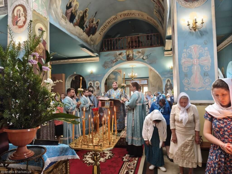 Святкове богослужіння у Свято-Покровському храмі (Велика Данилівка, ФОТО) | Фото 7