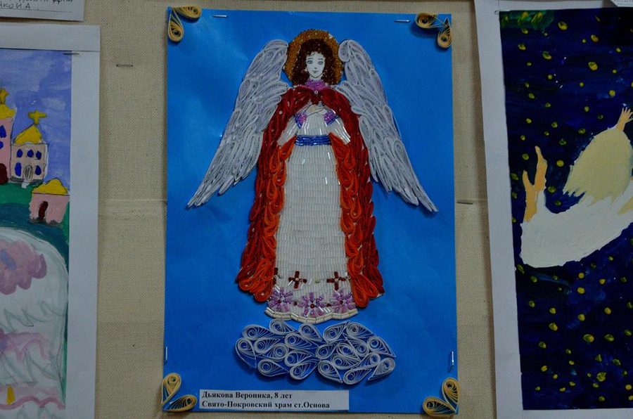 Выставка работ воскресных школ «Под крыльями Рождественских ангелов» (ФОТО) | Фото 20