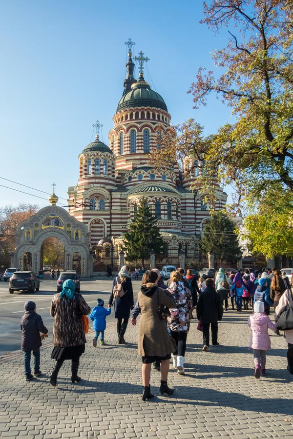 Воспитанники воскресной школы нашего храма посетили Благовещенский собор города Харькова | Фото 3